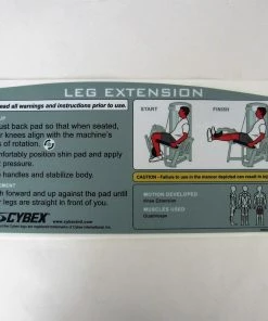 Sign Concepts Cybex VR3 Leg Extension