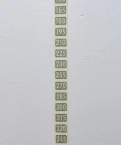 Sign Concepts Weight Stack Decals Weight Stack Number Decals 15lb. To 495lbs. Increments Of 15lb.