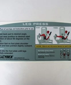Sign Concepts Cybex VR3 Leg Press