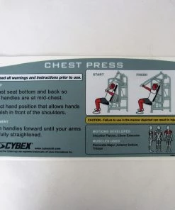 Sign Concepts Cybex VR3 Chest Press