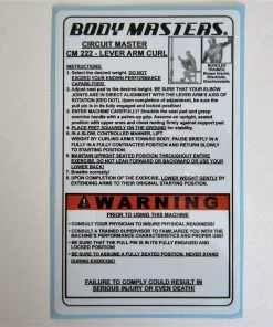 Sign Concepts CM 222 Lever Arm Curl