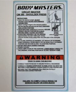 Sign Concepts CM 280 Shoulder Press Body Masters