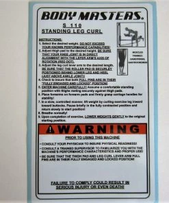 Sign Concepts S 110 Standing Leg Curl