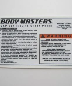 Sign Concepts CXP 764 Incline Chest Press