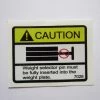 Sign Concepts Caution Decal 3" X 2-1/2" Caution / Warning / Misc Decals