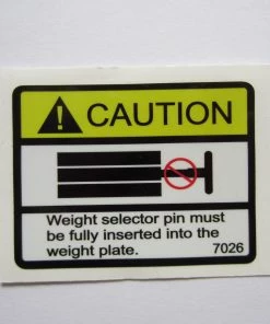 Sign Concepts Caution Decal 3" X 2-1/2" Caution / Warning / Misc Decals