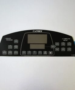 MS&P Cybex 550T Upper Display Overlay Keypad Treadmill