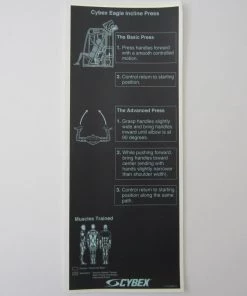 Sign Concepts Cybex Eagle Incline Press