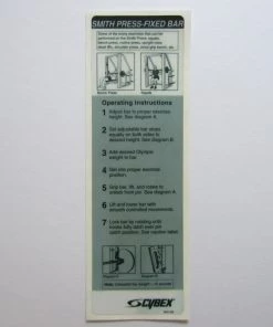 Sign Concepts Cybex Smith Press Fixed Bar Modular / Smith Press
