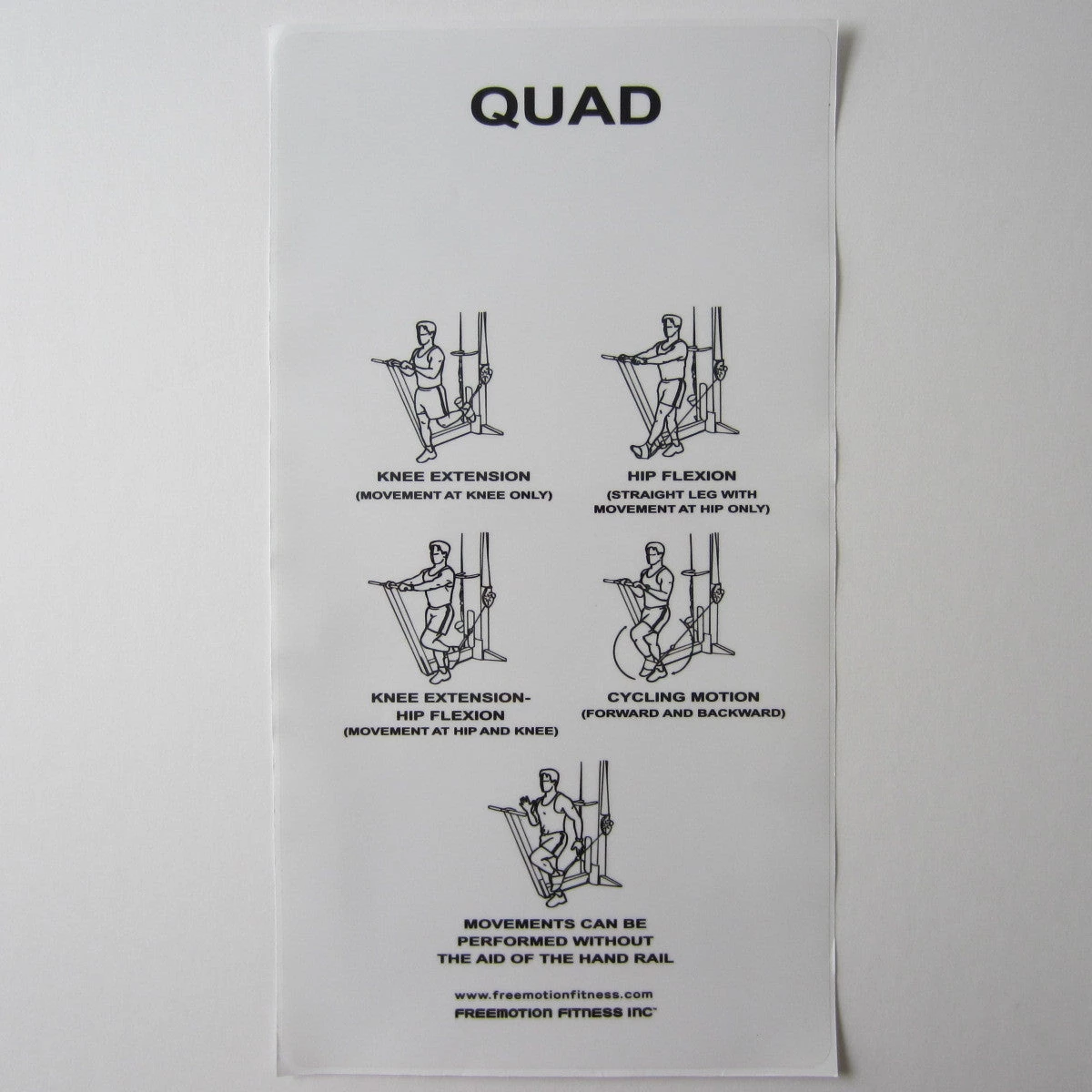 Sign Concepts Freemotion Quad 21" X 11" 1 Sign Concepts Freemotion Quad 21" X 11"