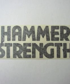 Sign Concepts Hammer Strength Shroud Decal Black Or White 10" X 4-1/4"
