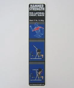Sign Concepts Plate-Loaded /Ground Base Iso Lateral Chest / Back