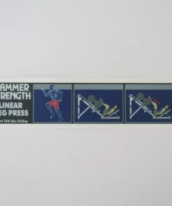 Sign Concepts Linear Leg Press 118lb Start Plate-Loaded /Ground Base