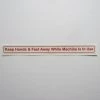 Sign Concepts Hammer Strength Keep Hands & Feet Away Warning Decal