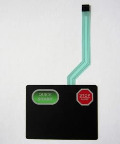 Photo Chemical Star Trac E-TR Quick Start / Stop Overlay Keypad Star Trac E-TR Gen 1 / Gen 2 & E-TRx Treadmill Parts