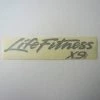 Sign Concepts Life Fitness X9i Rear Arm Cover Decal Silver