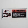Sign Concepts Warning Decal 5" X 2"