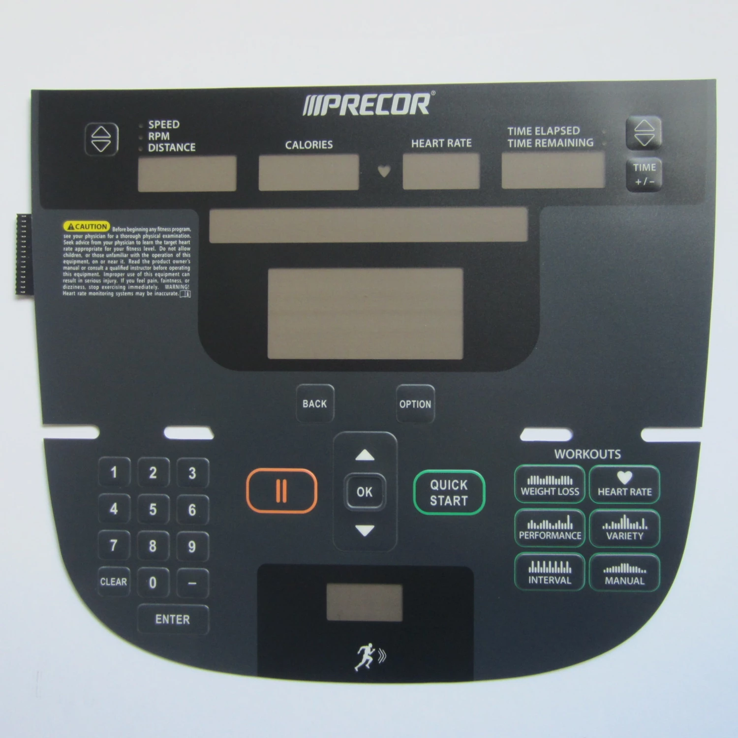 Photo Chemical Precor P30 RBK 835 Overlay Keypad 1 Photo Chemical Precor P30 RBK 835 Overlay Keypad