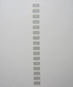Sign Concepts Weight Stack Number Decals 25lb. To 400lb. Increments Of 25lb.