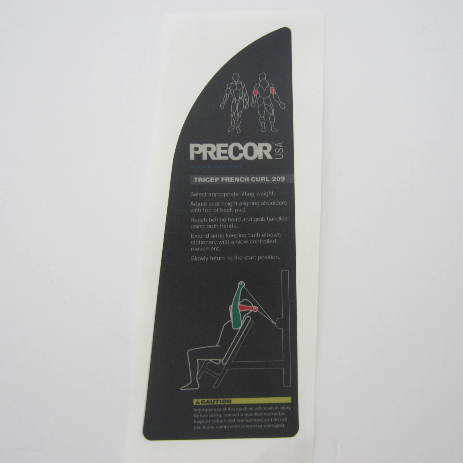 Sign Concepts Precor 209 Tricep French Curl 1 Sign Concepts Precor 209 Tricep French Curl