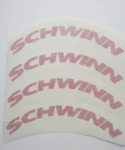 Sign Concepts Schwinn AC Fly Wheel Decal Set Red Vinyl (4)