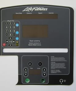Photo Chemical Life Fitness CLSX-PF Crosstrainer Display Overlay Life Fitness CLSX Integrity Series