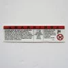Sign Concepts Keiser Warning Decal 6" X 1 1/2"