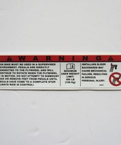 Sign Concepts Keiser Warning Decal 6" X 1 1/2"