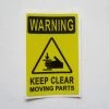 Sign Concepts Warning Keep Clear Decal 2 3/4" X 1-3/4"