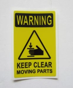 Sign Concepts Warning Keep Clear Decal 2 3/4" X 1-3/4"
