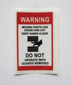 Sign Concepts Warning Decal 2 3/4" X 1-3/4"