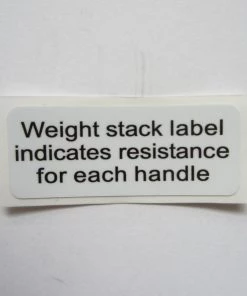 Sign Concepts Life Fitness DAP Resistance Decal 2 1/2" X 1" Caution / Warning / Misc Decals