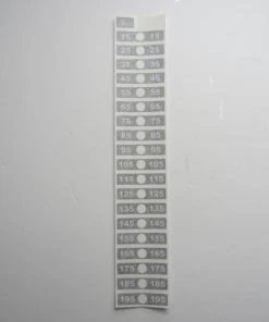 Sign Concepts Life Fitness D.A.P. Weight Stack Decals 5lb To 195lb Increments Of 10lb.