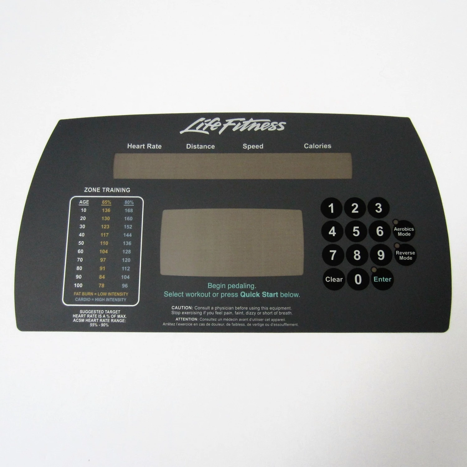 HST Life Fitness 95Xi & 91Xi Life Fitness 91Xi Upper Display Overlay 1 HST Life Fitness 95Xi & 91Xi Life Fitness 91Xi Upper Display Overlay