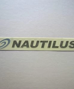 Sign Concepts Nautilus Decal Black W/ Blue Swoosh