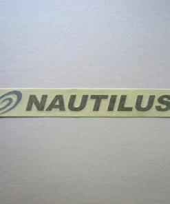 Sign Concepts Nautilus Decal Black W/ Blue Swoosh