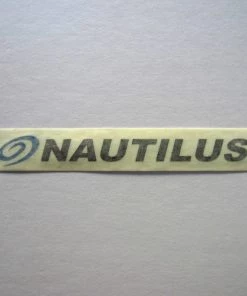 Sign Concepts Nautilus Decal Black W/ Blue Swoosh