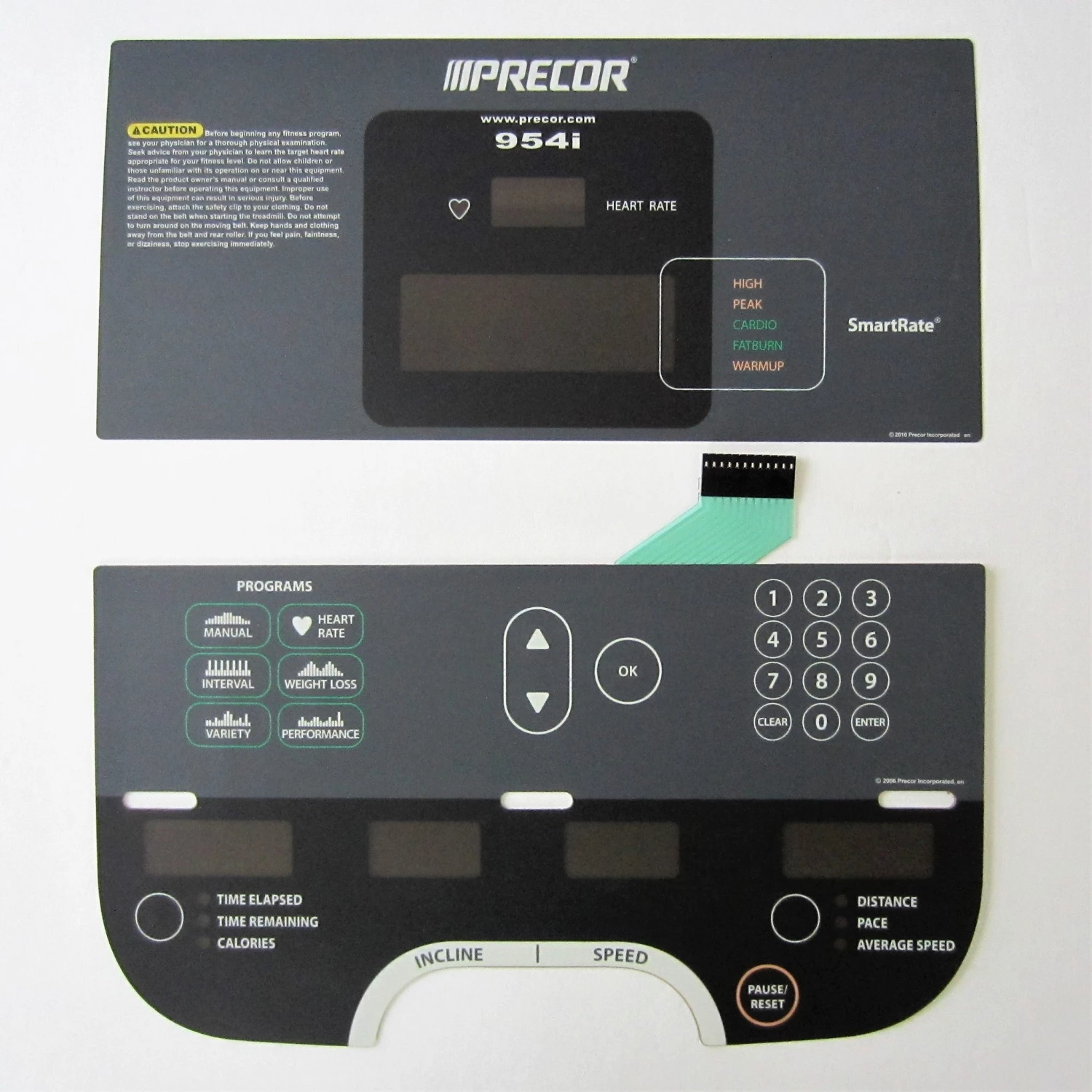 Photo Chemical Precor 954i Overlay Keypad Set 1 Photo Chemical Precor 954i Overlay Keypad Set