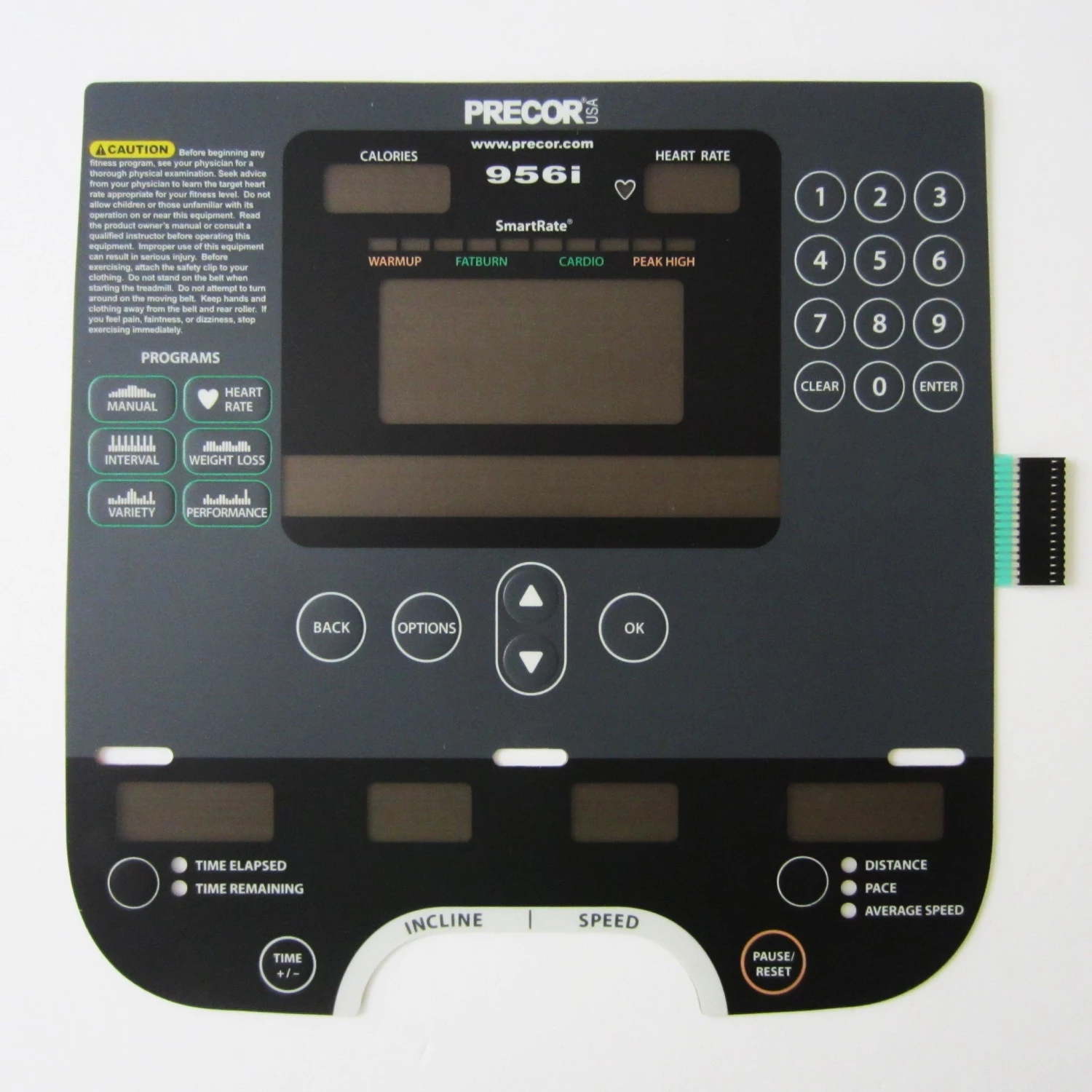 Photo Chemical Precor 956i Experience Overlay Keypad 1 Photo Chemical Precor 956i Experience Overlay Keypad