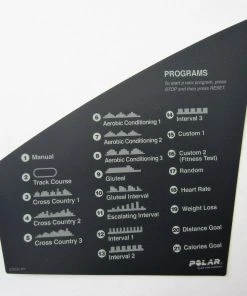 HST Precor C956i Instruction Decal, Left