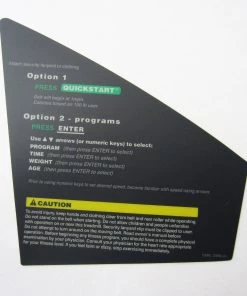 HST Precor C956i Instruction Decal, Right Precor C956i & C966i Soft Touch Treadmill Parts