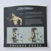 Sign Concepts Life Fitness Signature Triceps Press Instruction Decal
