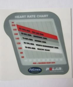 Sign Concepts Star Trac 6300 Upright / 6400 Recumbent Parts 6300 Upright / 6400 Recumbent Heart Rate Chart Decal