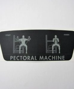 Sign Concepts TechnoGym Pectoral Machine Selection Line