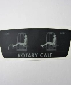 Sign Concepts TechnoGym Rotary Calf Selection Line