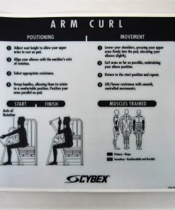 Sign Concepts Cybex VR2 Arm Curl