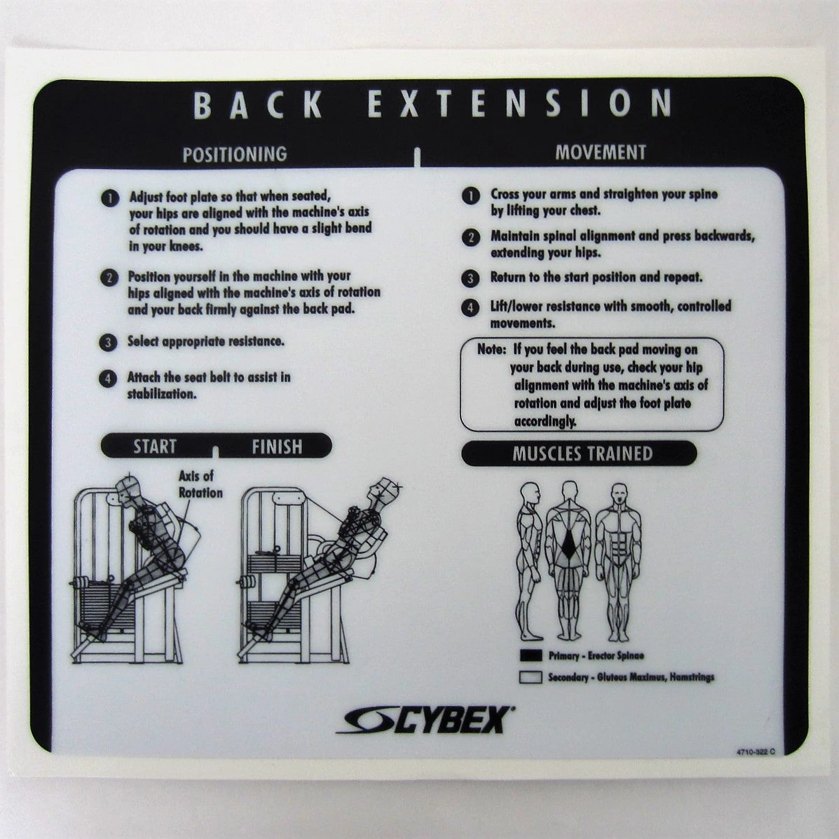 Sign Concepts Cybex VR2 Back Extension 1 Sign Concepts Cybex VR2 Back Extension