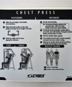 Sign Concepts Cybex VR2 Chest Press