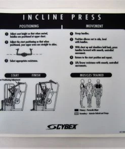 Sign Concepts Cybex VR2 Incline Press