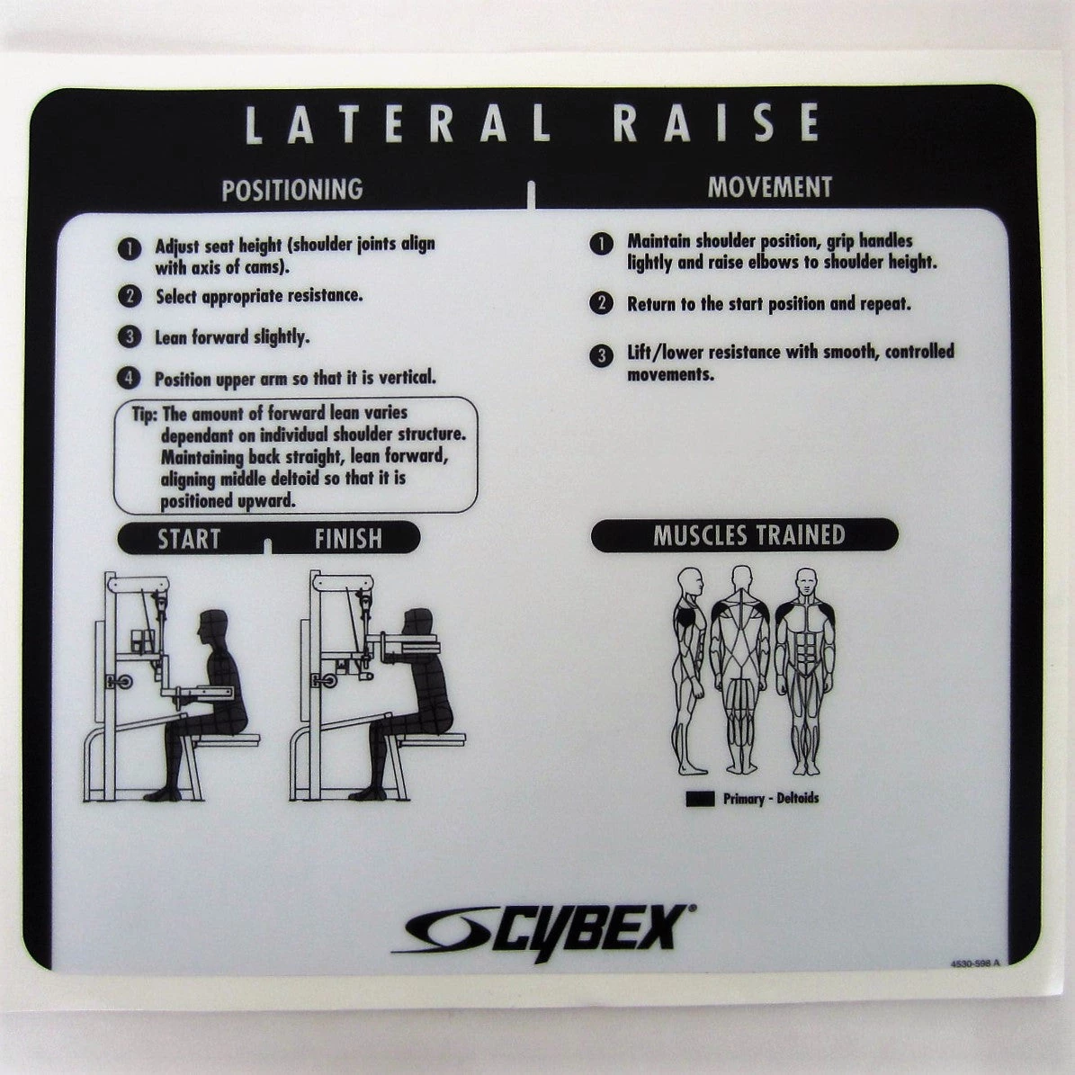 Sign Concepts Cybex VR2 Lateral Raise 1 Sign Concepts Cybex VR2 Lateral Raise